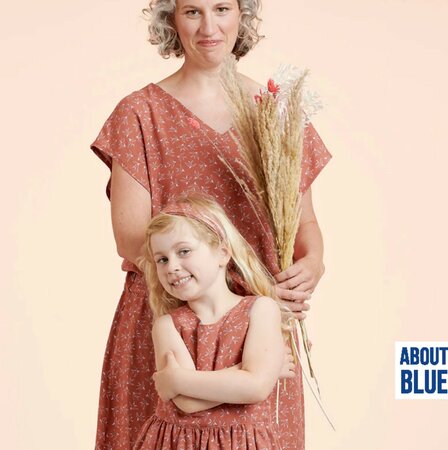 About Blue - Let me be a wild bird CREPE VISCOSE