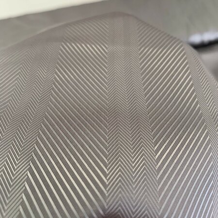 Bemberg Chevron Taupe/Grey - Cupro