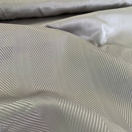 Bemberg Chevron Taupe/Grey - Cupro