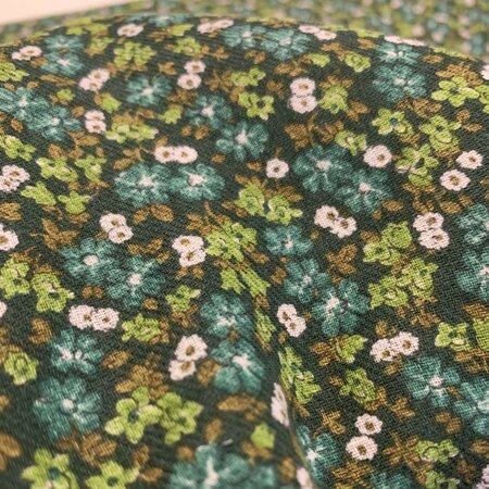 Kokka Japan - Sommer Viyella - Green oasis COTTON/LINEN