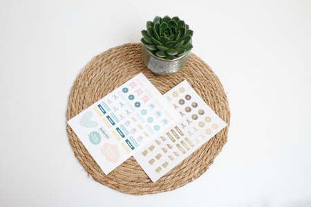 Ansje Naaiplanner Stickers 'colour&gold' - Limited Edition