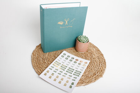 Ansje Naaiplanner Stickers 'colour&gold' - Limited Edition