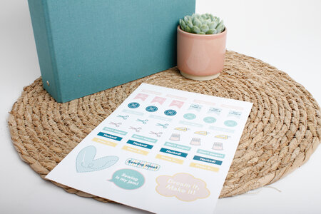 Ansje Naaiplanner Stickers 'colour&gold' - Limited Edition