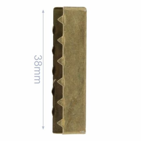 Eindstuk tassenband bronze 38mm