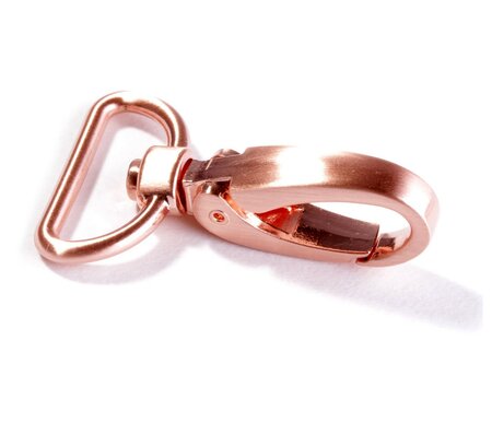 Musketonhaak rose gold 25 mm
