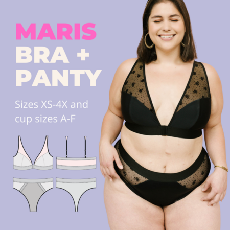 Madalynne Maris Bralette + Panty PAPER PATTERN