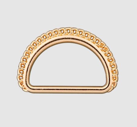 D-ring Sier Goud 25mm