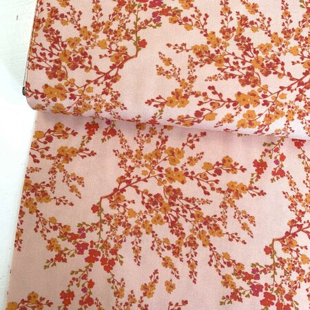 Bittoun LA MAISON VICTOR - Peach/Orange Flowers VISCOSE
