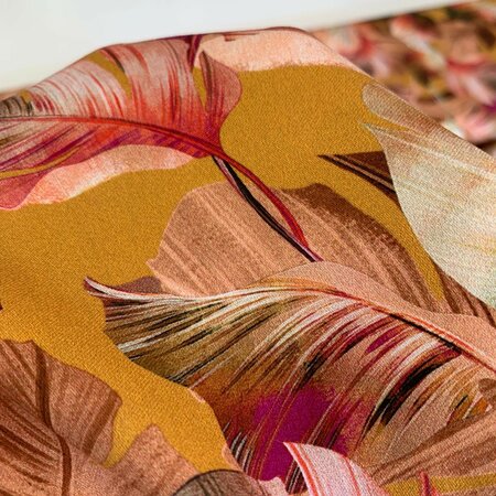 Bittoun - Autumn Sunset Leaves VISCOSE
