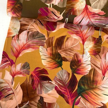Bittoun - Autumn Sunset Leaves VISCOSE