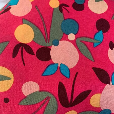 Katia - Rose Red Nuts POPLIN KATOEN