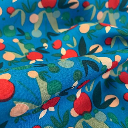 Katia - Blue Nuts POPLIN KATOEN