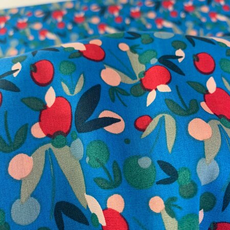 Katia - Blue Nuts POPLIN KATOEN