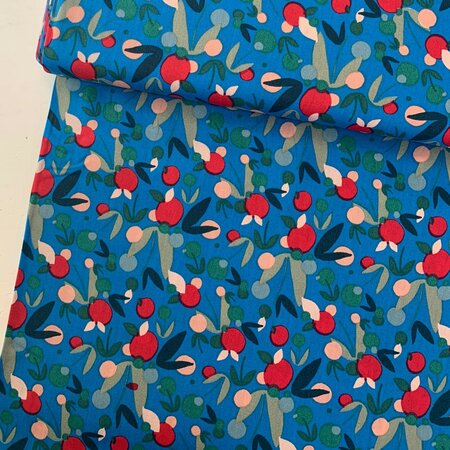 Katia - Blue Nuts POPLIN KATOEN
