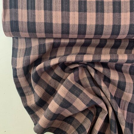 Katia- Pink Antraciet MOUSSELINE / DOUBLE GAUZE
