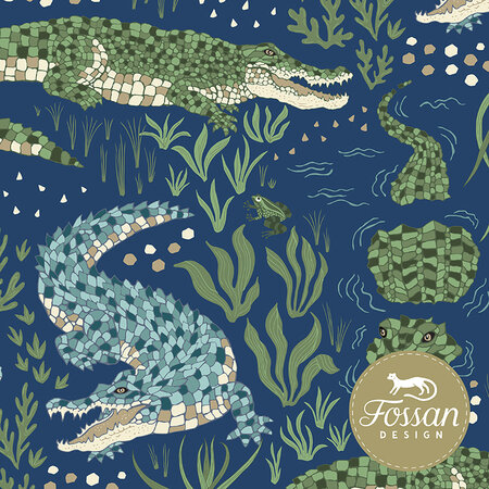 Fossan - Crocodile Blue Jersey
