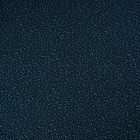 COUPON 140 CM Stoffonkel Spotties Water by Night JERSEY GOTS