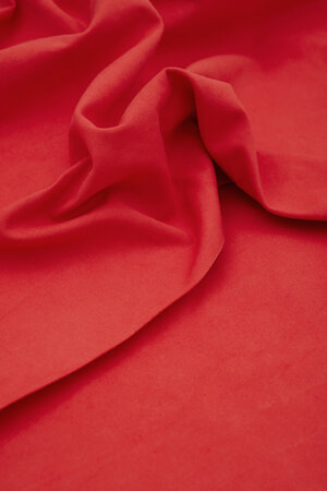 COUPON 150 CM mindtheMAKER - HEAVY WASHED CANVAS - Scarlet