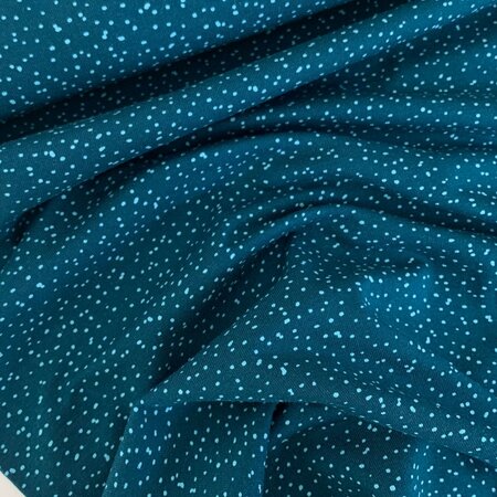 COUPON 140 CM Stoffonkel Spotties Water by Night JERSEY GOTS