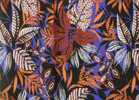 COUPON 130 CM Atelier Jupe - Autumn Leaves VISCOSE