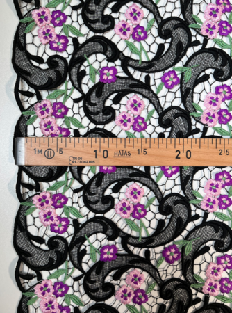 Haute Couture - Sierkant Purple flowers