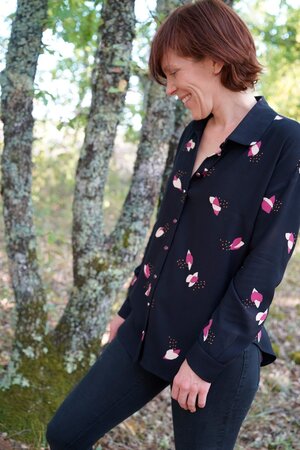 Eglantine & Zoé Serge Fago Noir VISCOSE