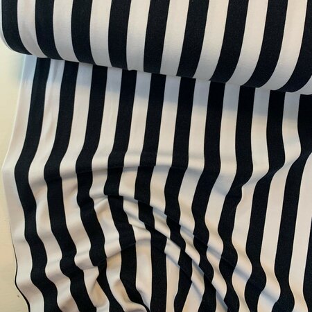 DEADSTOCK Liljovilja X Elvelyckan - Black White Stripe JERSEY