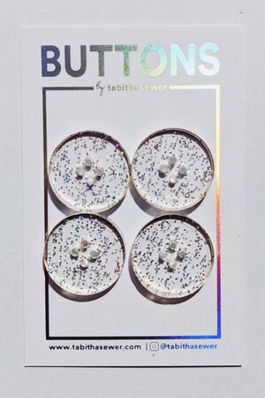 Tabitha Sewer - Lemme Upgrade You Collection Clear Holograpic Glitter 20mm