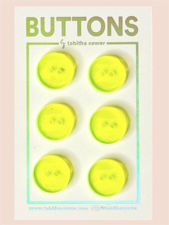 Tabitha Sewer - Neon Green buttons 15mm