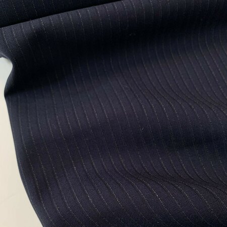 Blue double striped - VIRGIN WOOL