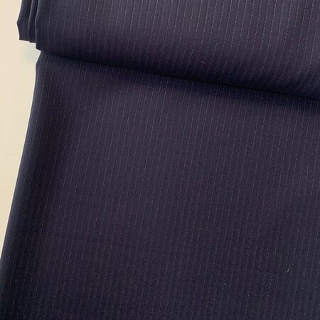 Blue double striped - VIRGIN WOOL
