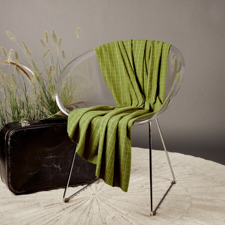 Atelier Brunette - Tile Matcha Leaf VISCOSE KATOEN LINNEN