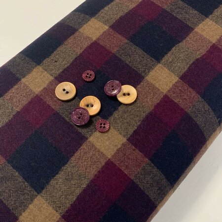 Check Party Purple - WOL FLANEL