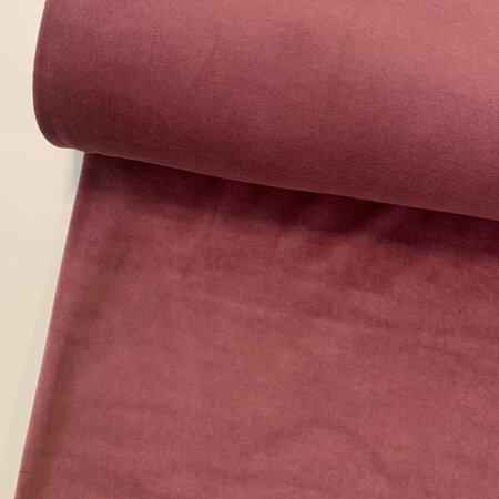 COUPON 165 CM C. Pauli - Renaissance Rose Nicky Velours GOTS