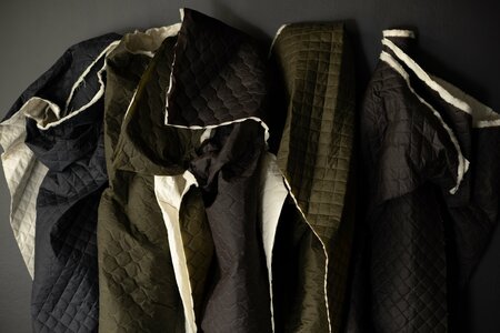 Merchant & Mills - Organic Rustic Brown Pavilion Quilted OILSKIN - GOTS
