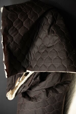 Merchant & Mills - Organic Rustic Brown Pavilion Quilted OILSKIN - GOTS
