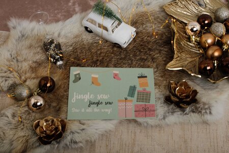 Ansje Kerstkaart Jingle Sew - Limited Edition