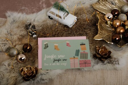 Ansje Kerstkaart Jingle Sew - Limited Edition