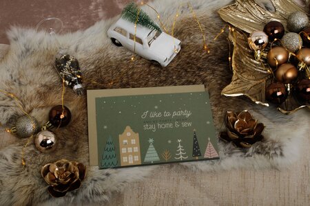 Ansje Kerstkaart I like to party - Limited Edition