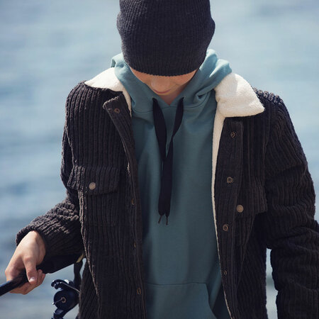 See you at six - Brede Rib Zoethoutgrijs CORDUROY