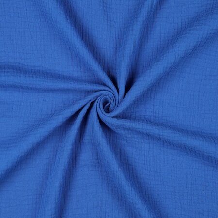 Verhees GOTS - COBALT - Double Gauze/hydrofiel (GOTS)