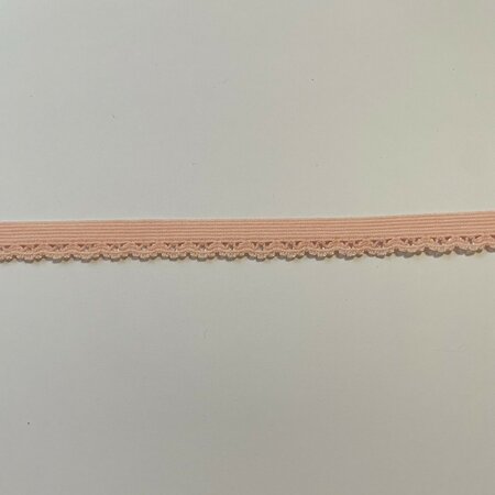 Picot elastiek - 10mm - Licht roze
