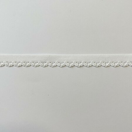 Picot elastiek - 10mm - Wit