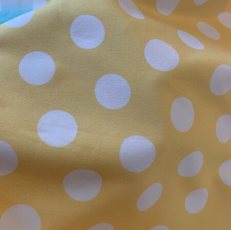 Hilco - Vintage Dots Yellow JERSEY