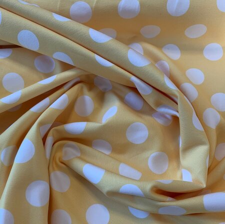 Hilco - Vintage Dots Yellow JERSEY