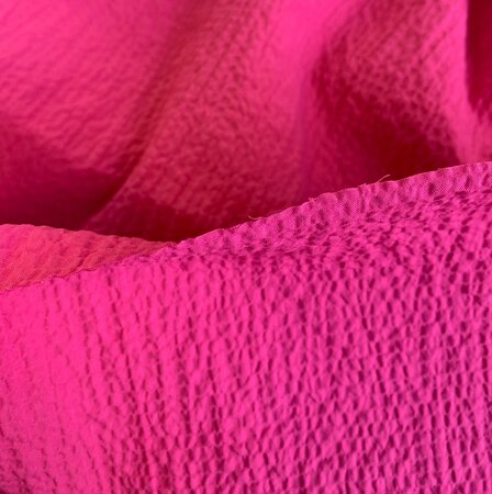 Hilco - Denise Crinkle Fuchsia STRETCH KATOEN