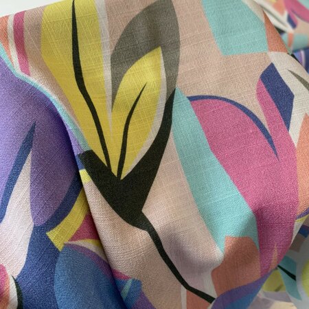 COUPON 180CM Editex -Pastel Jungle VISCOSE