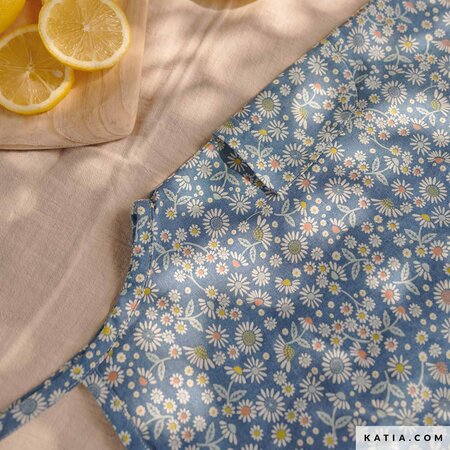 Katia - Color Marguerites DENIM PRINT