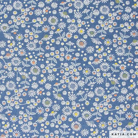 Katia - Color Marguerites DENIM PRINT