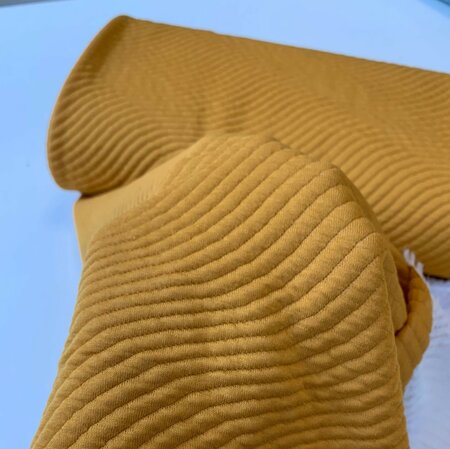 COUPON 170 CM TOPTEX - Stepped Jersey Oker